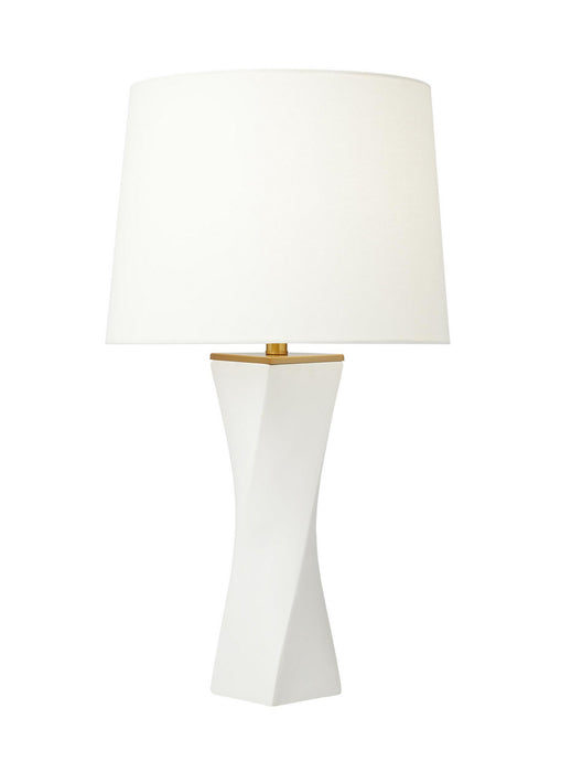 Myhouse Lighting Visual Comfort Studio - CT1211WL1 - One Light Table Lamp - Lagos - White Leather