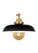 Myhouse Lighting Visual Comfort Studio - CW1141MBKBBS - One Light Wall Sconce - Wellfleet - Midnight Black and Burnished Brass