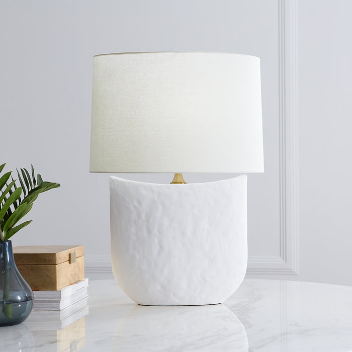 Myhouse Lighting Visual Comfort Studio - HT1031MWC1 - One Light Table Lamp - Cenotes - Matte White Ceramic