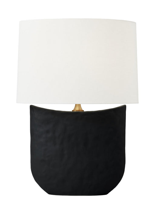 Myhouse Lighting Visual Comfort Studio - HT1031RBC1 - One Light Table Lamp - Cenotes - Rough Black Ceramic