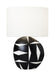 Myhouse Lighting Visual Comfort Studio - HT1041WLBL1 - One Light Table Lamp - Franz - White Leather W Black Leather