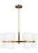 Myhouse Lighting Visual Comfort Studio - KSC10212BBSMG - 12 Light Chandelier - Londyn - Burnished Brass with Milk White Glass