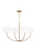 Myhouse Lighting Visual Comfort Studio - KSC1034BBS - Four Light Chandelier - Sawyer - Burnished Brass