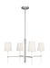 Myhouse Lighting Visual Comfort Studio - KSC1074PNGW - Four Light Chandelier - Monroe - Polished Nickel