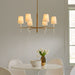 Myhouse Lighting Visual Comfort Studio - KSC1086BBSGW - Six Light Chandelier - Monroe - Burnished Brass