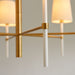 Myhouse Lighting Visual Comfort Studio - KSC1086BBSGW - Six Light Chandelier - Monroe - Burnished Brass