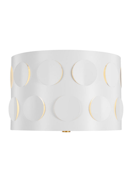 Myhouse Lighting Visual Comfort Studio - KSF1002BBS - Two Light Flush Mount - Dottie - Burnished Brass