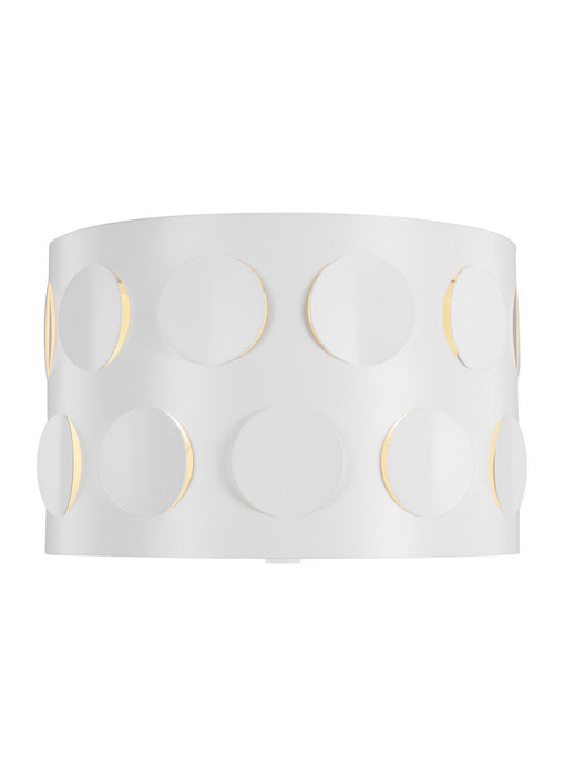 Myhouse Lighting Visual Comfort Studio - KSF1002MWT - Two Light Flush Mount - Dottie - Matte White