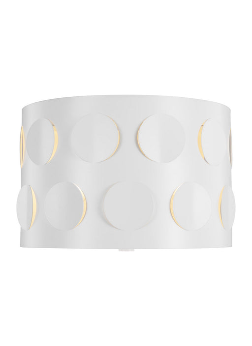 Myhouse Lighting Visual Comfort Studio - KSF1002MWT - Two Light Flush Mount - Dottie - Matte White