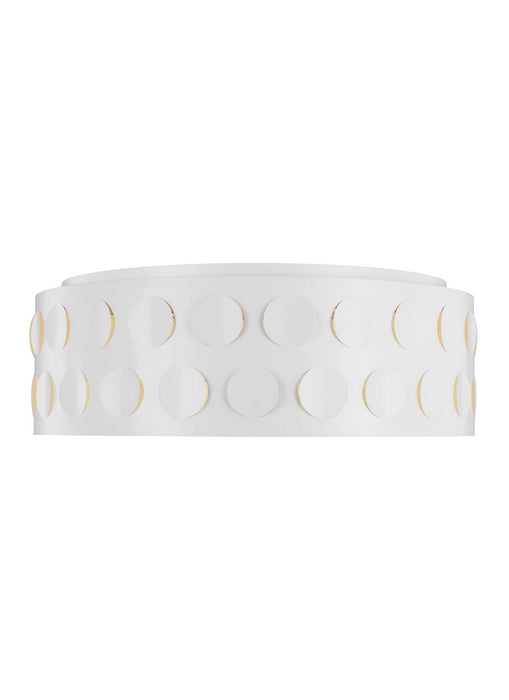 Myhouse Lighting Visual Comfort Studio - KSF1024MWT - Four Light Flush Mount - Dottie - Matte White