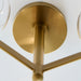 Myhouse Lighting Visual Comfort Studio - KSF1036BBSCG - Six Light Semi Flush Mount - Londyn - Burnished Brass with Clear Glass