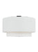 Myhouse Lighting Visual Comfort Studio - KSF1043PN - Three Light Flush Mount - Sawyer - Polished Nickel