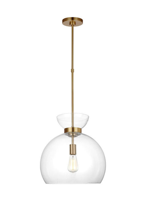 Myhouse Lighting Visual Comfort Studio - KSP1021BBSCG - One Light Pendant - Londyn - Burnished Brass with Clear Glass