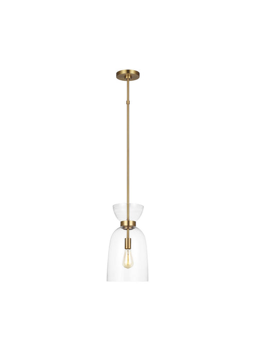 Myhouse Lighting Visual Comfort Studio - KSP1031BBSCG - One Light Pendant - Londyn - Burnished Brass with Clear Glass