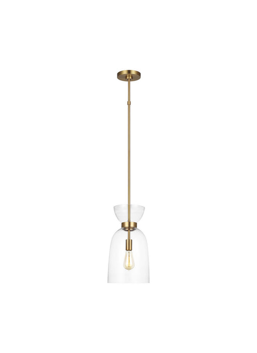 Myhouse Lighting Visual Comfort Studio - KSP1031BBSCG - One Light Pendant - Londyn - Burnished Brass with Clear Glass