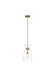 Myhouse Lighting Visual Comfort Studio - KSP1031BBSCG - One Light Pendant - Londyn - Burnished Brass with Clear Glass