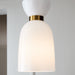 Myhouse Lighting Visual Comfort Studio - KSP1031BBSMG - One Light Pendant - Londyn - Burnished Brass with Milk White Glass