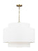 Myhouse Lighting Visual Comfort Studio - KSP1043BBS - Three Light Pendant - Sawyer - Burnished Brass