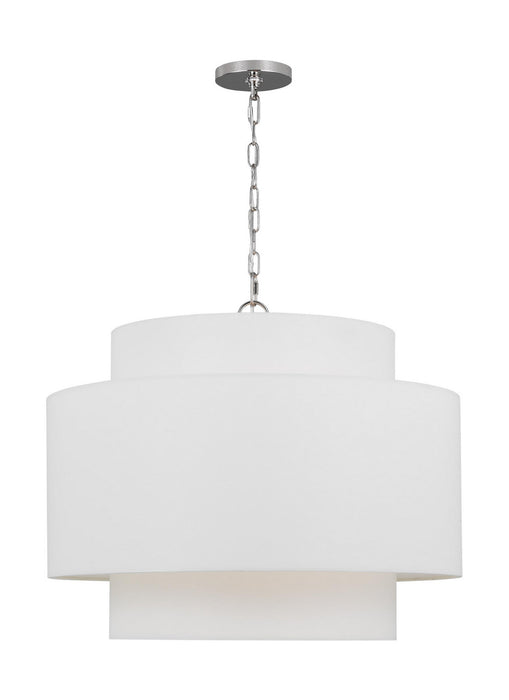 Myhouse Lighting Visual Comfort Studio - KSP1043PN - Three Light Pendant - Sawyer - Polished Nickel