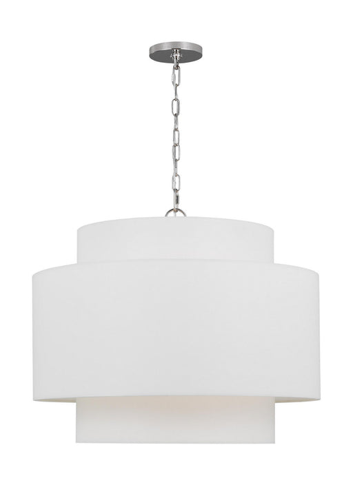 Myhouse Lighting Visual Comfort Studio - KSP1043PN - Three Light Pendant - Sawyer - Polished Nickel