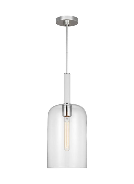 Myhouse Lighting Visual Comfort Studio - KSP1051PNGW - One Light Pendant - Monroe - Polished Nickel