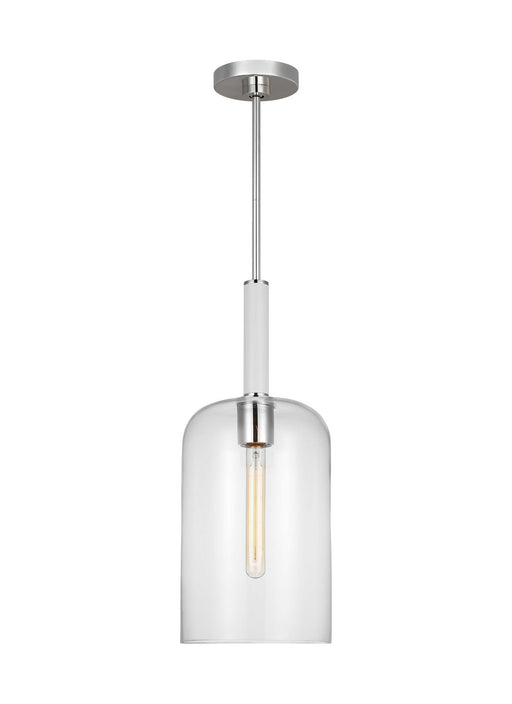 Myhouse Lighting Visual Comfort Studio - KSP1051PNGW - One Light Pendant - Monroe - Polished Nickel