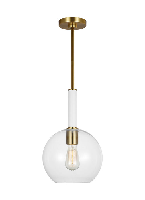 Myhouse Lighting Visual Comfort Studio - KSP1061BBSGW - One Light Pendant - Monroe - Burnished Brass