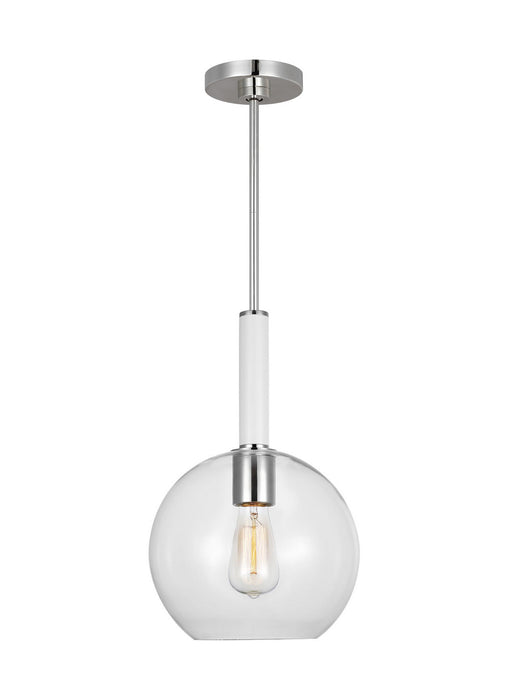 Myhouse Lighting Visual Comfort Studio - KSP1061PNGW - One Light Pendant - Monroe - Polished Nickel