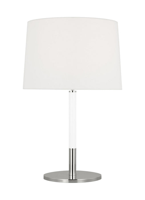 Myhouse Lighting Visual Comfort Studio - KST1041PNGW1 - One Light Table Lamp - Monroe - Polished Nickel