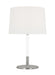Myhouse Lighting Visual Comfort Studio - KST1041PNGW1 - One Light Table Lamp - Monroe - Polished Nickel