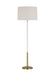 Myhouse Lighting Visual Comfort Studio - KST1051BBSGW1 - One Light Floor Lamp - Monroe - Burnished Brass
