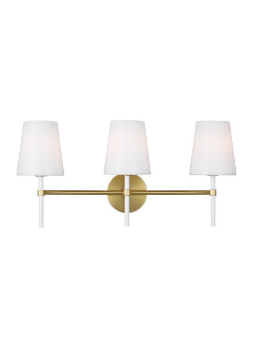 Myhouse Lighting Visual Comfort Studio - KSV1013BBSGW - Three Light Vanity - Monroe - Burnished Brass