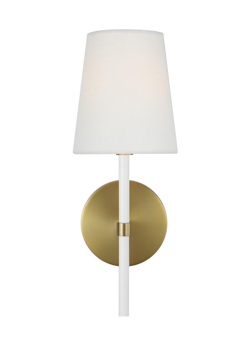 Myhouse Lighting Visual Comfort Studio - KSW1081BBSGW - One Light Wall Sconce - Monroe - Burnished Brass