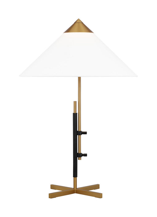 Myhouse Lighting Visual Comfort Studio - KT1281BBSBNZ1 - One Light Table Lamp - Franklin - Burnished Brass and Deep Bronze