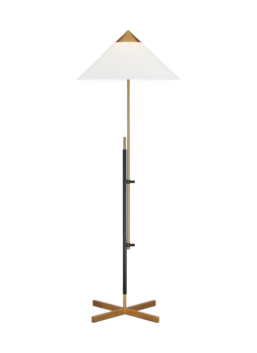 Myhouse Lighting Visual Comfort Studio - KT1291BBSBNZ1 - One Light Floor Lamp - Franklin - Burnished Brass and Deep Bronze