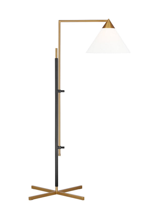 Myhouse Lighting Visual Comfort Studio - KT1301BBSBNZ1 - One Light Floor Lamp - Franklin - Burnished Brass and Deep Bronze