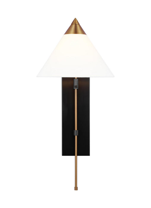 Myhouse Lighting Visual Comfort Studio - KWL1121BBSBNZ - One Light Wall Sconce - Franklin - Burnished Brass and Deep Bronze