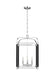 Myhouse Lighting Visual Comfort Studio - LC1144PN - Four Light Lantern - Hadley - Polished Nickel