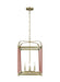 Myhouse Lighting Visual Comfort Studio - LC1144TWB - Four Light Lantern - Hadley - Time Worn Brass