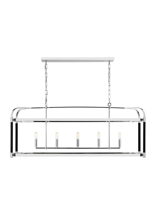 Myhouse Lighting Visual Comfort Studio - LC1165PN - Five Light Chandelier - Hadley - Polished Nickel