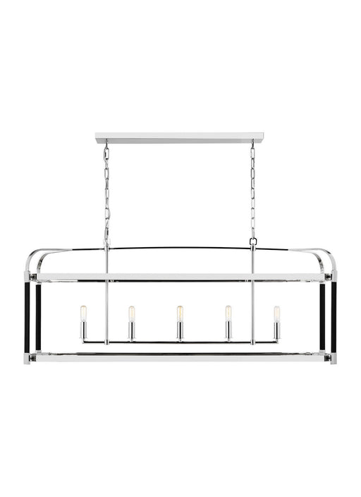 Myhouse Lighting Visual Comfort Studio - LC1165PN - Five Light Chandelier - Hadley - Polished Nickel