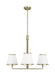 Myhouse Lighting Visual Comfort Studio - LC1173TWB - Three Light Chandelier - Esther - Time Worn Brass