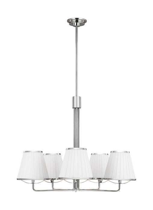 Myhouse Lighting Visual Comfort Studio - LC1185PN - Five Light Chandelier - Esther - Polished Nickel