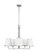 Myhouse Lighting Visual Comfort Studio - LC1185PN - Five Light Chandelier - Esther - Polished Nickel