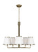 Myhouse Lighting Visual Comfort Studio - LC1185TWB - Five Light Chandelier - Esther - Time Worn Brass