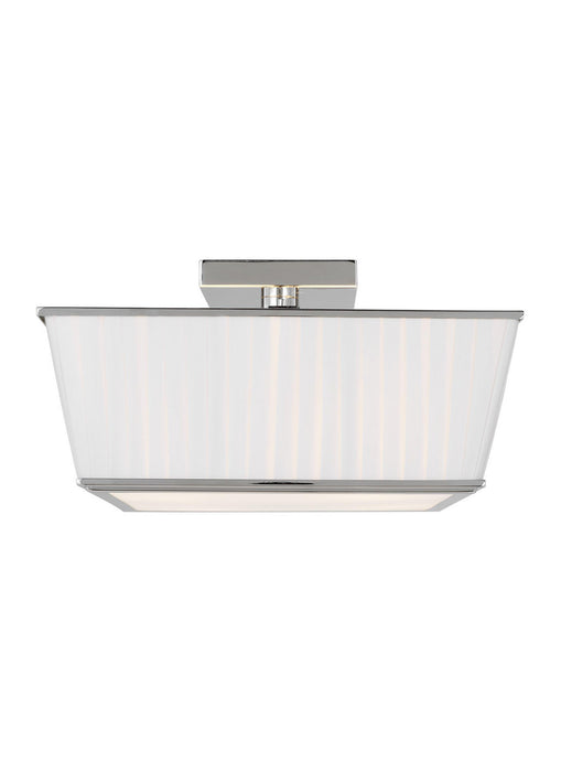 Myhouse Lighting Visual Comfort Studio - LF1044PN - Four Light Flush Mount - Esther - Polished Nickel