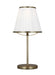 Myhouse Lighting Visual Comfort Studio - LT1131TWB1 - One Light Table Lamp - Esther - Time Worn Brass