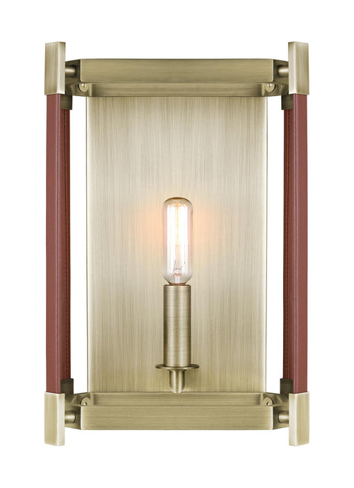 Myhouse Lighting Visual Comfort Studio - LW1061TWB - One Light Wall Sconce - Hadley - Time Worn Brass