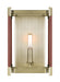 Myhouse Lighting Visual Comfort Studio - LW1061TWB - One Light Wall Sconce - Hadley - Time Worn Brass