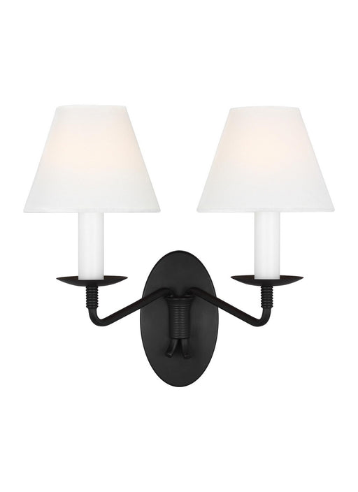 Myhouse Lighting Visual Comfort Studio - LW1102AI - Two Light Wall Sconce - Sullivan - Aged Iron